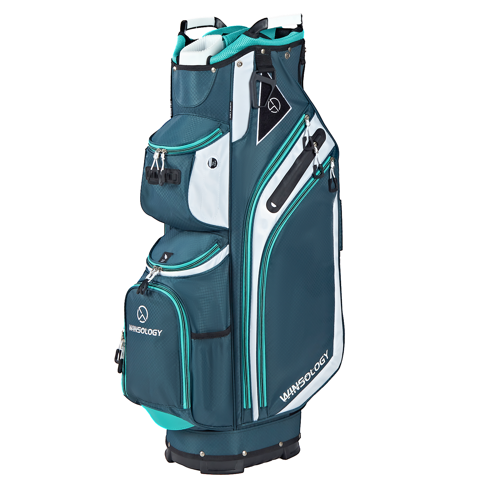 Max Cart Bag - Teal/White