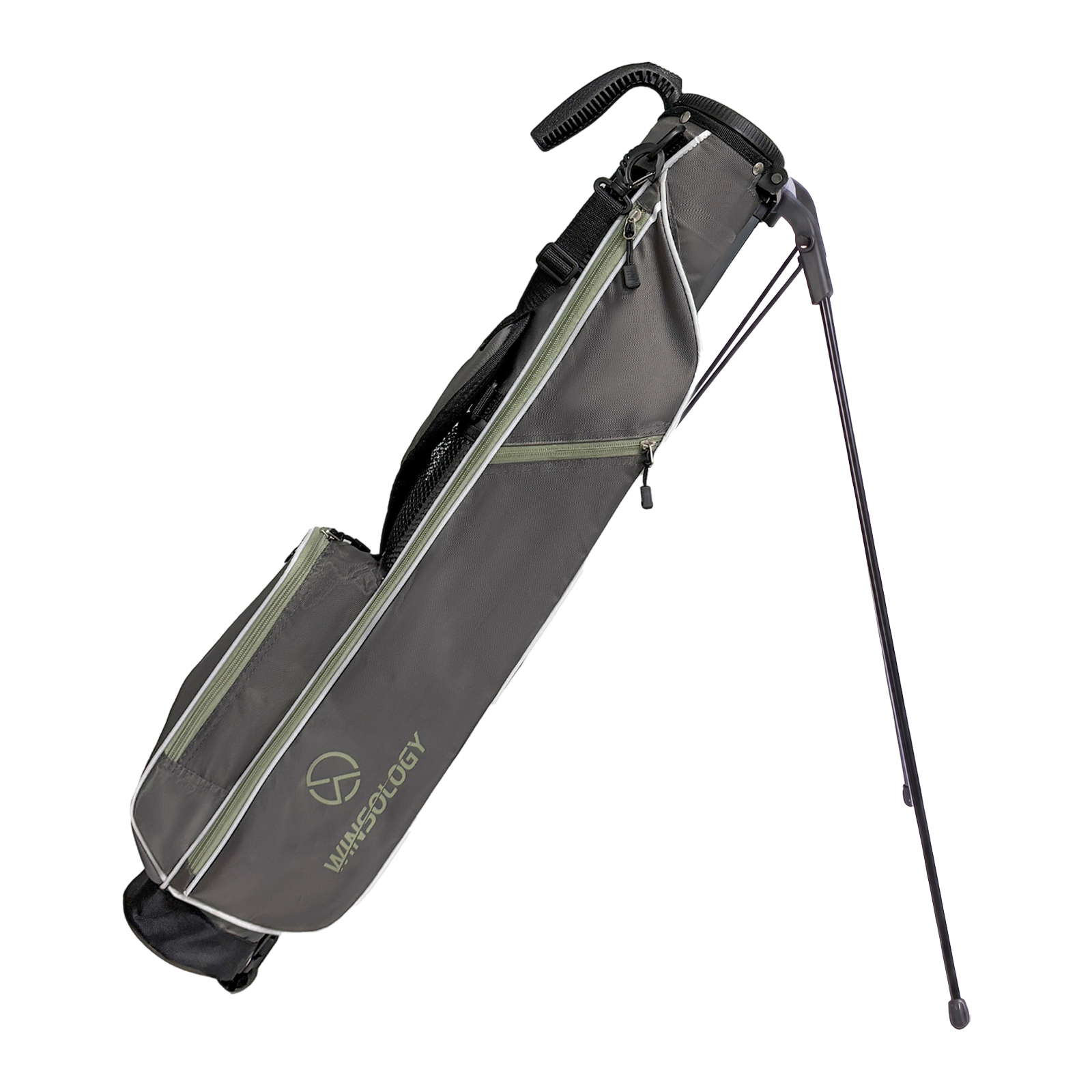 Mini Stand Bag - Grey/Wasabi