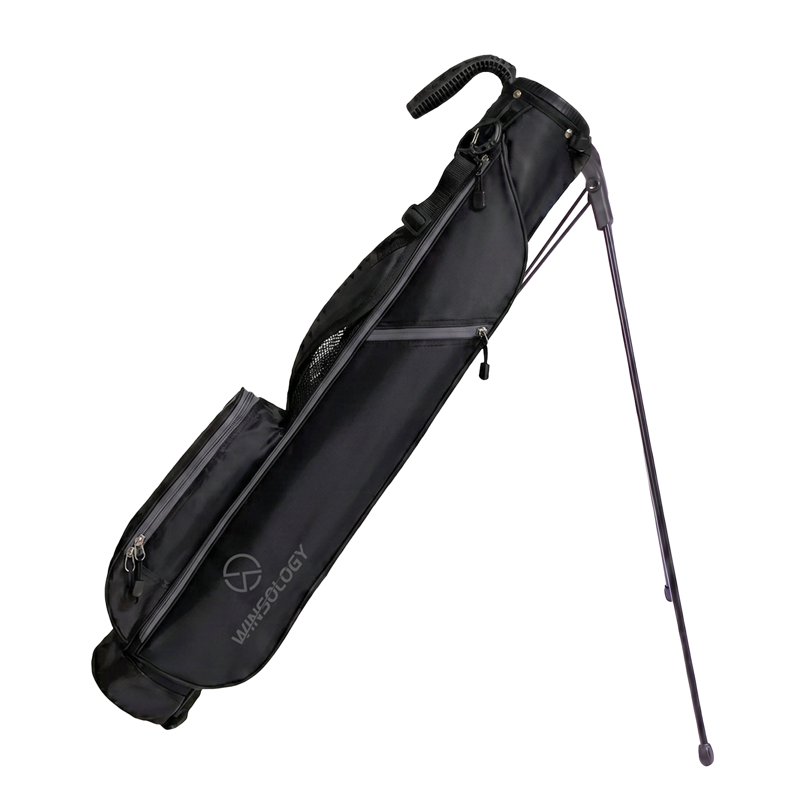 Mini Stand Bag - Black/Grey