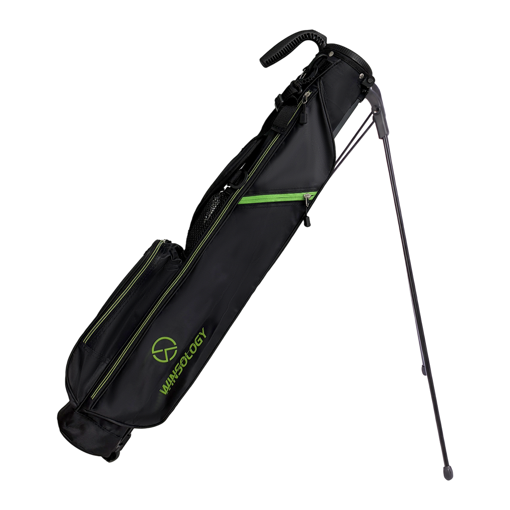 Mini Stand Bag - Black/Green