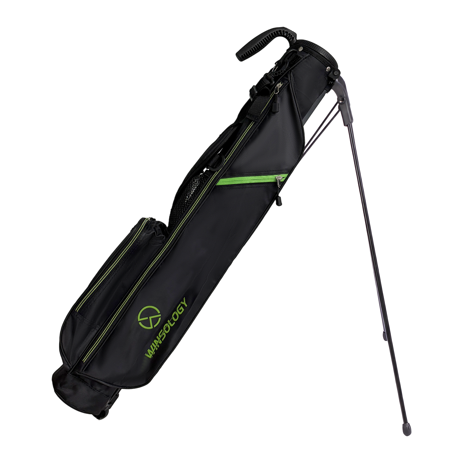 Mini Stand Bag - Black/Green