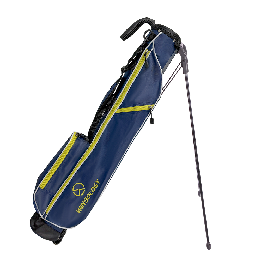 Mini Stand Bag - Navy/Yellow