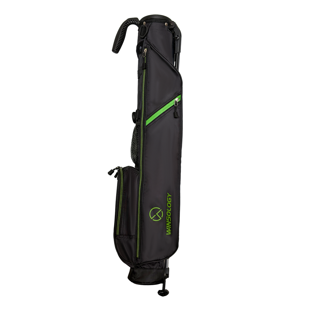 Mini Stand Bag - Black/Green