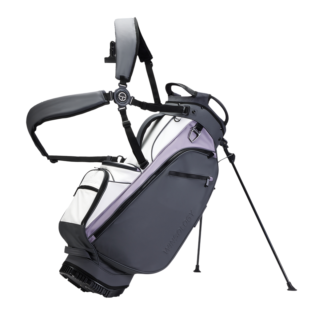 Pure Stand Bag - Grey/Purple