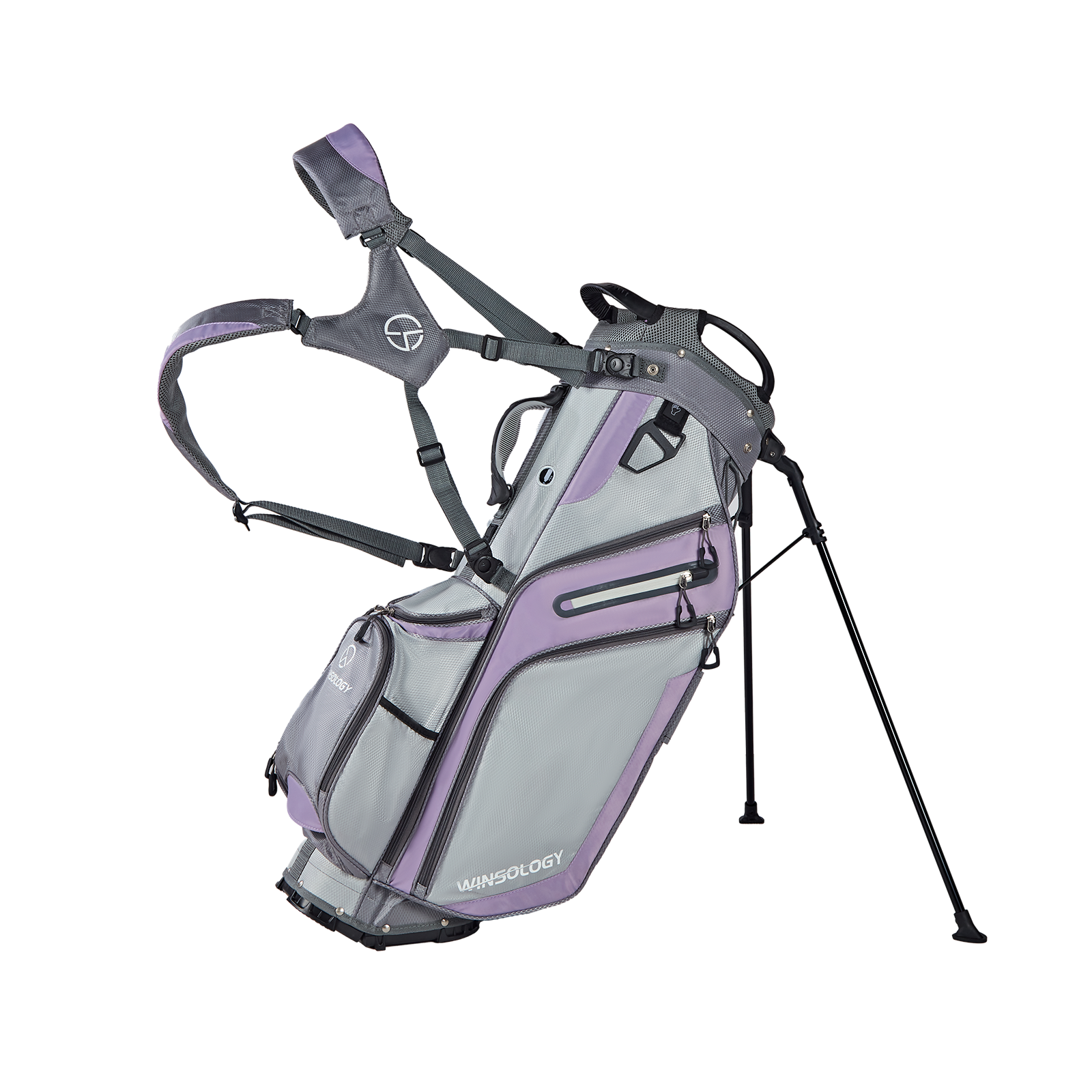 Pro Stand Bag - Grey/Purple