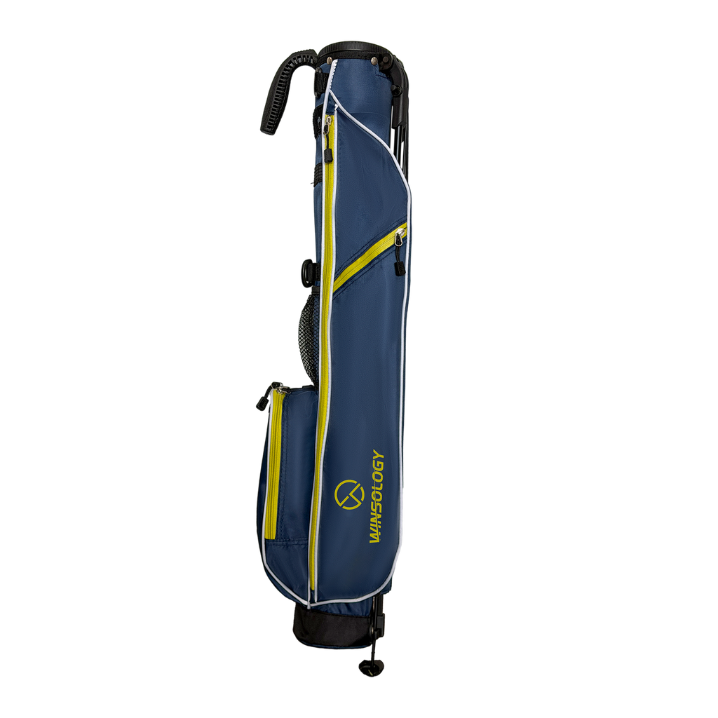 Mini Stand Bag - Navy/Yellow