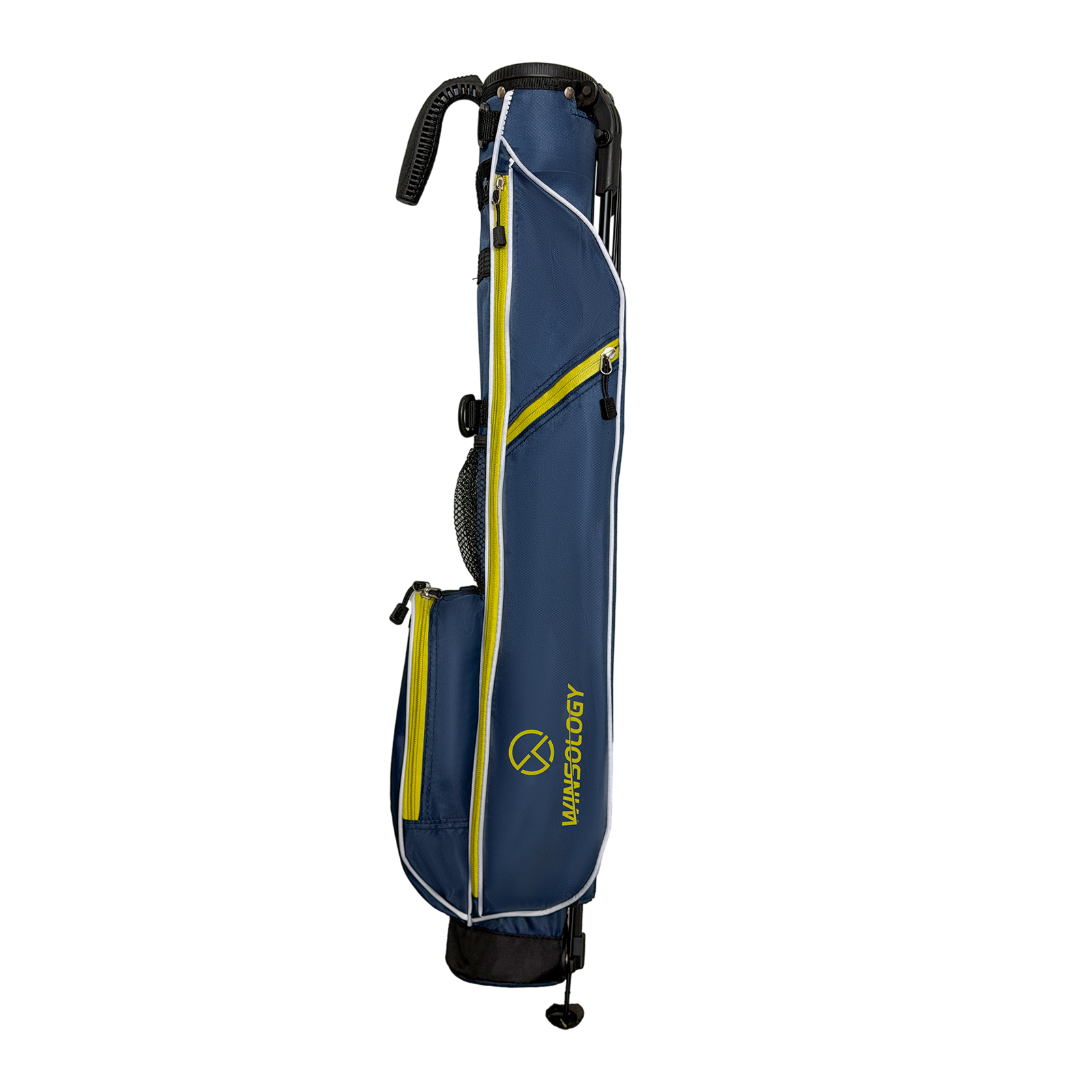 Mini Stand Bag - Navy/Yellow