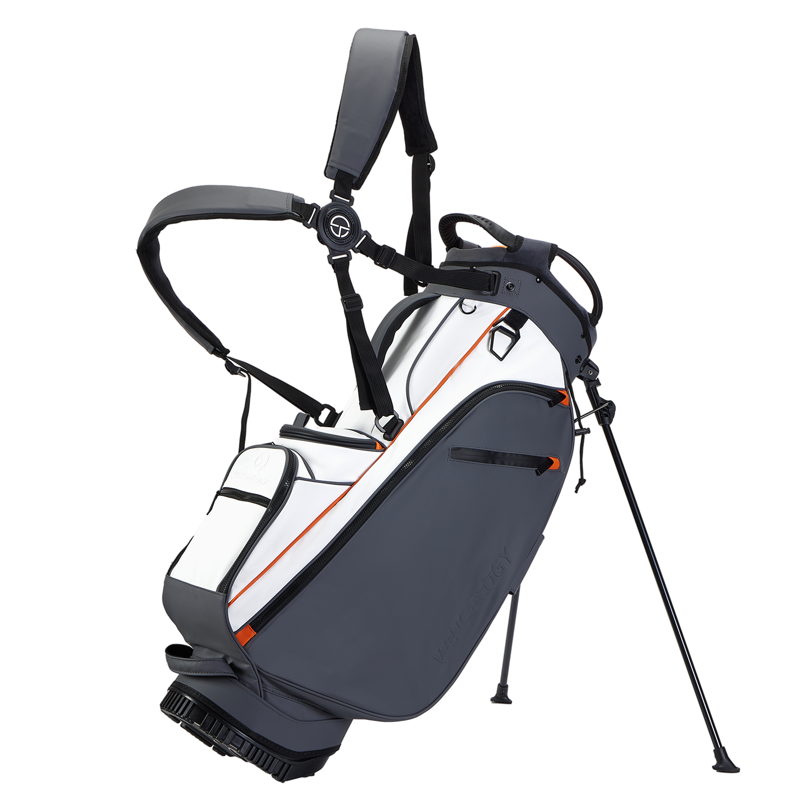 Pure Stand Bag - Grey/Orange