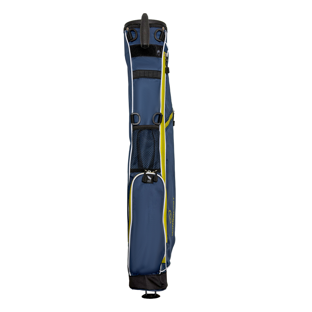 Mini Stand Bag - Navy/Yellow