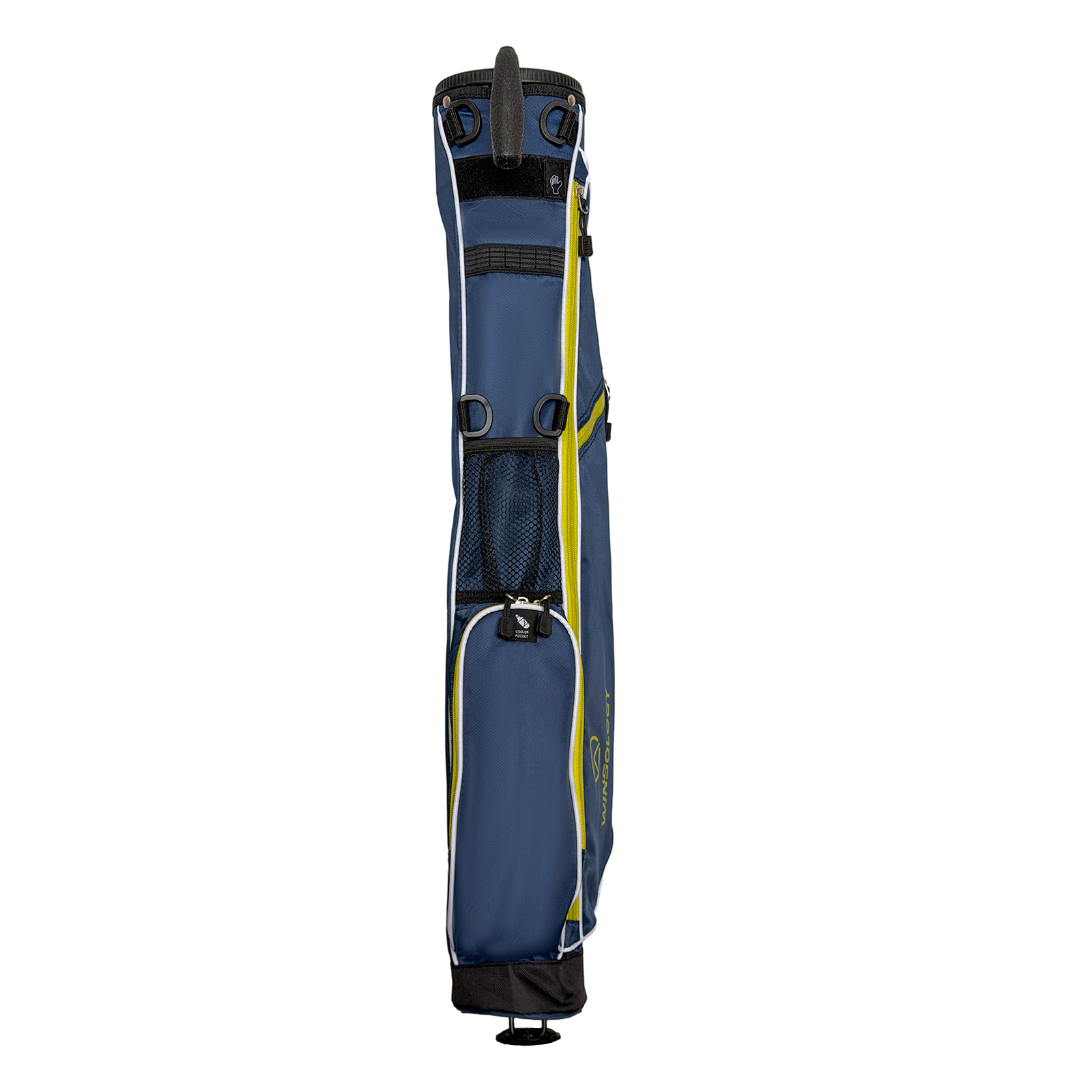 Mini Stand Bag - Navy/Yellow