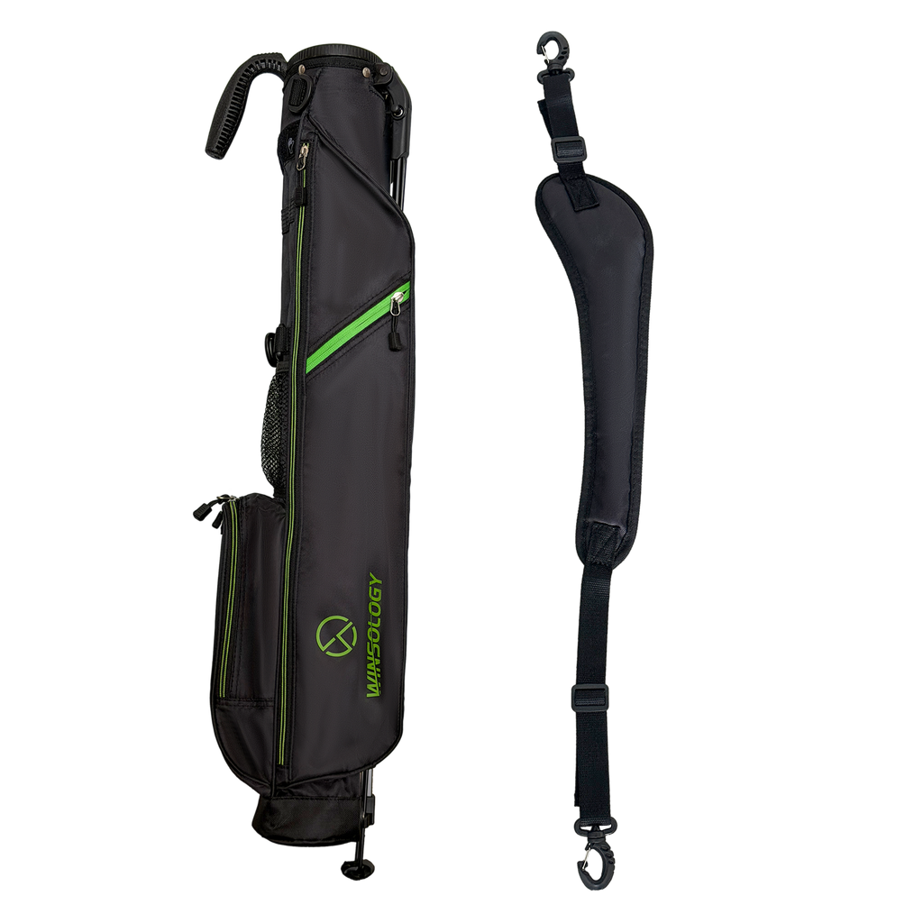 Mini Stand Bag - Black/Green