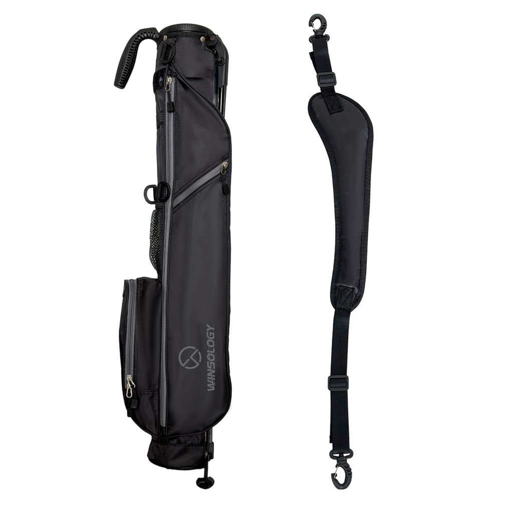 Mini Stand Bag - Black/Grey