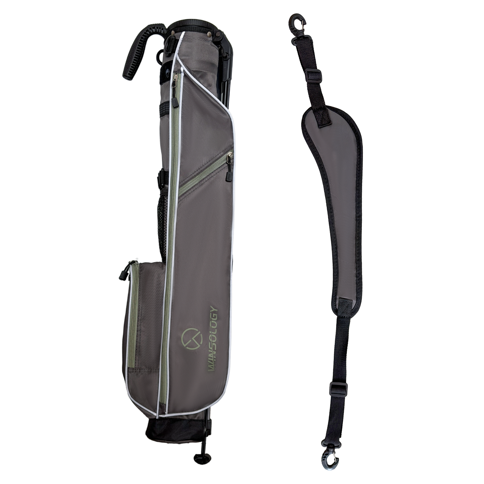Mini Stand Bag - Grey/Wasabi