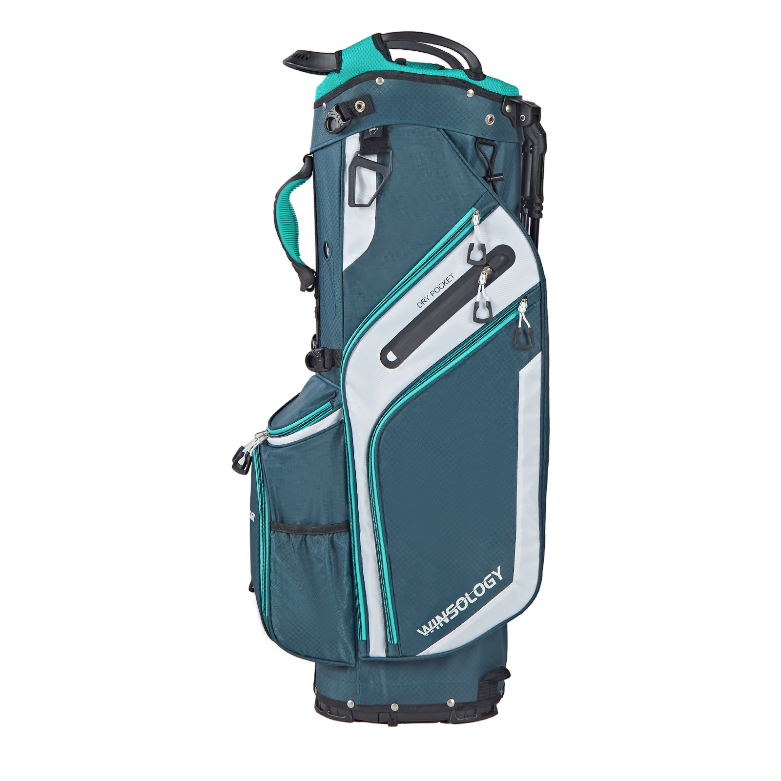 Pro Golf Stand Bag - Teal/White